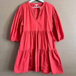 Sundry for Evereve The Anywhere Tiered Dress with Pockets Size Small